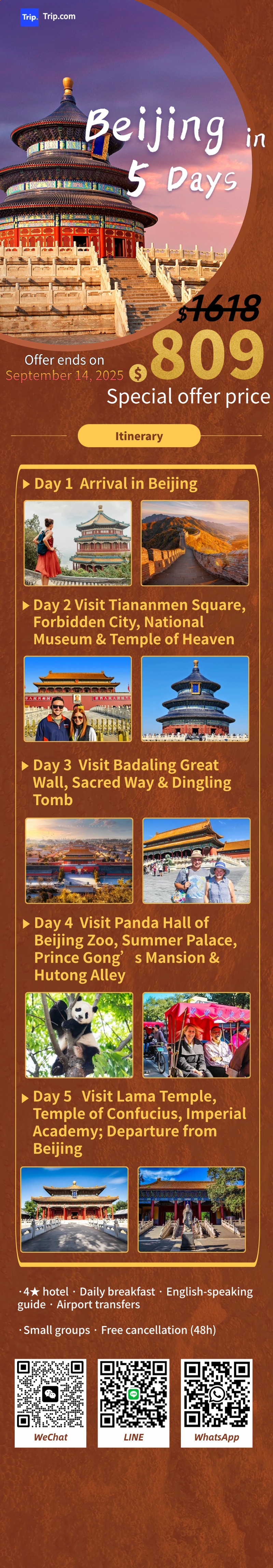 Beijing travel details, itinerary, inclusions, reviews